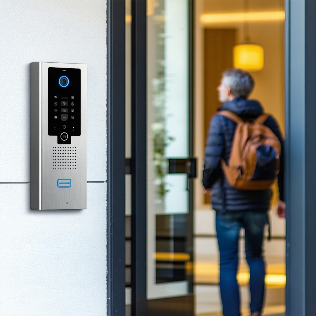 video intercom system and resident entering building